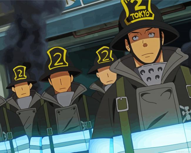 Fire Force Anime Painting By Numberss.png