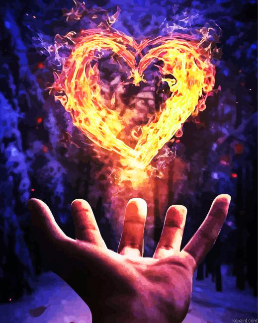 Fire Heart And Water Hands Painting By Numberss.png