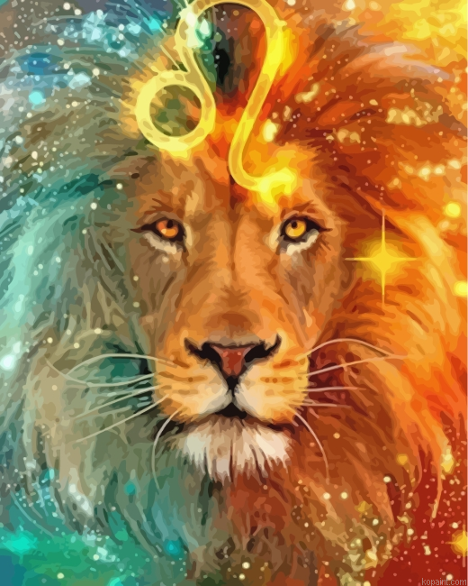 Fire Leo Painting By Numberss.png