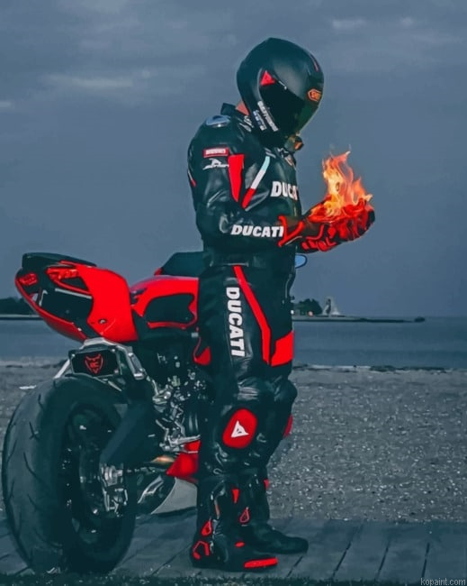 Fire Motocross New Painting By Numberss.png