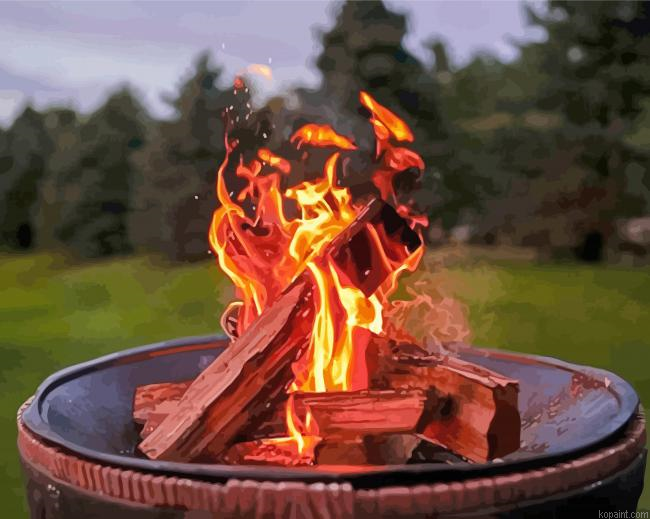 Fire Pit Paint By Numbers