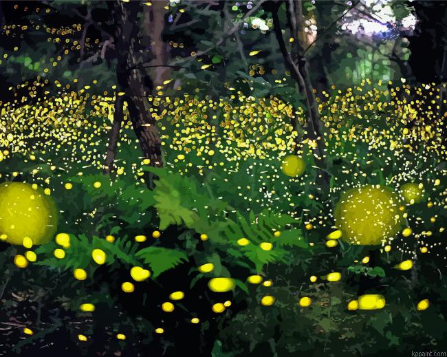 Fireflies Paint By Numbers