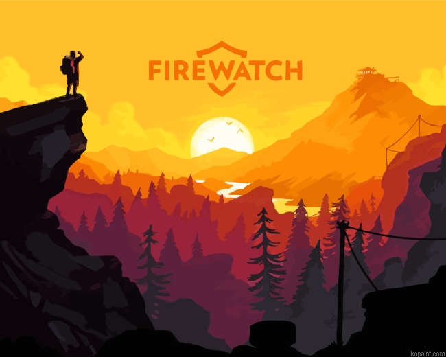 Firewatch Game Painting By Numberss.png