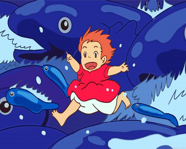 Fish Ponyo Painting By Numberss.png