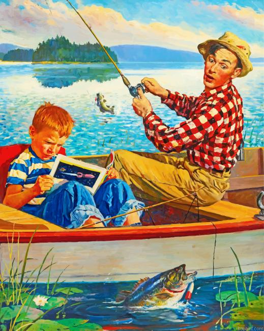 Fisherman And His Son Paint By Numbers