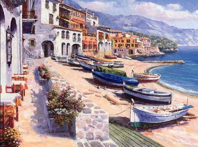 Fishermen Village Cities Paint By Numbers