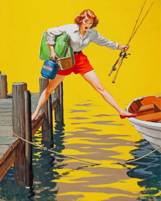 Fishing Girl Painting By Numberss.png