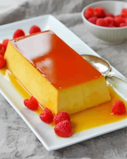 Flan With Raspberries Painting By Numberss.png
