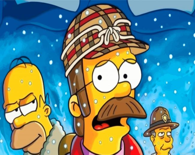 Flanders And The Simpsons Painting By Numberss.png
