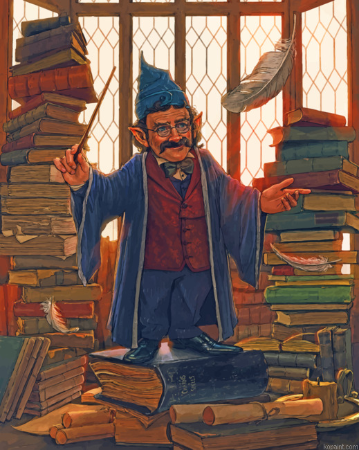 Flitwick Harry Potter Painting By Numberss.png