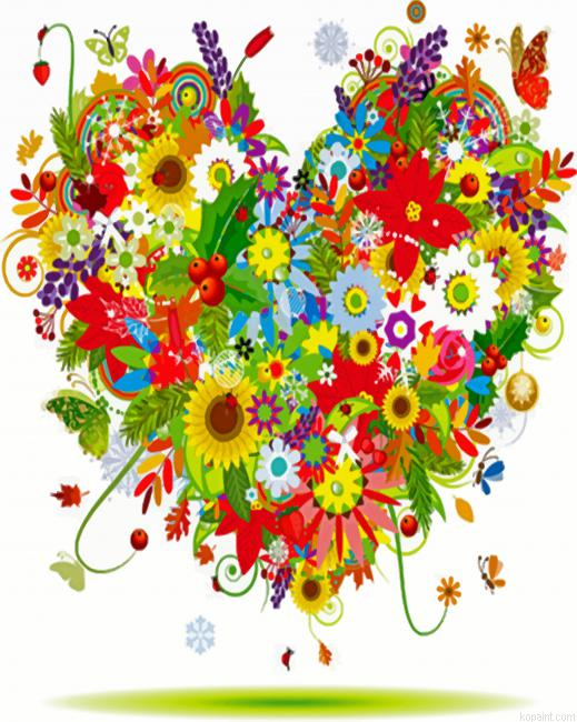 Floral Heart Painting By Numberss.png