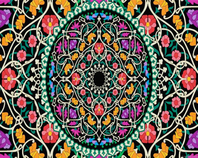 Floral Mandala Painting By Numberss.png