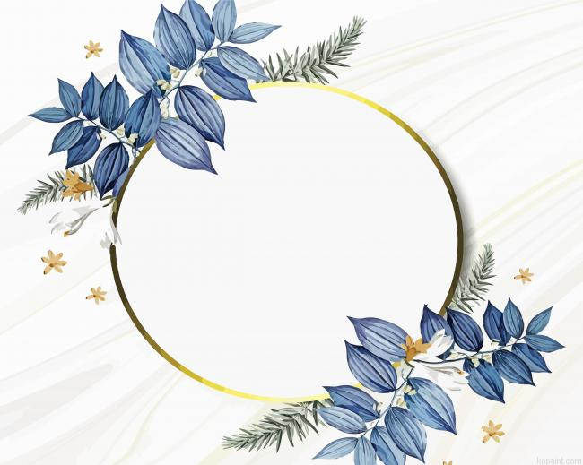 Floral Picture Frame Painting By Numberss.png