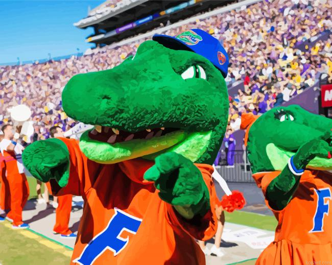 Florida Gators Football Mascots Painting By Numberss.png