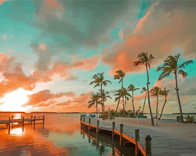 Florida Keys Sunset Painting By Numberss.png