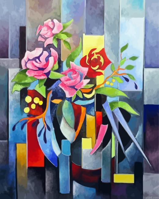 Flowers Cubism Painting By Numberss.png