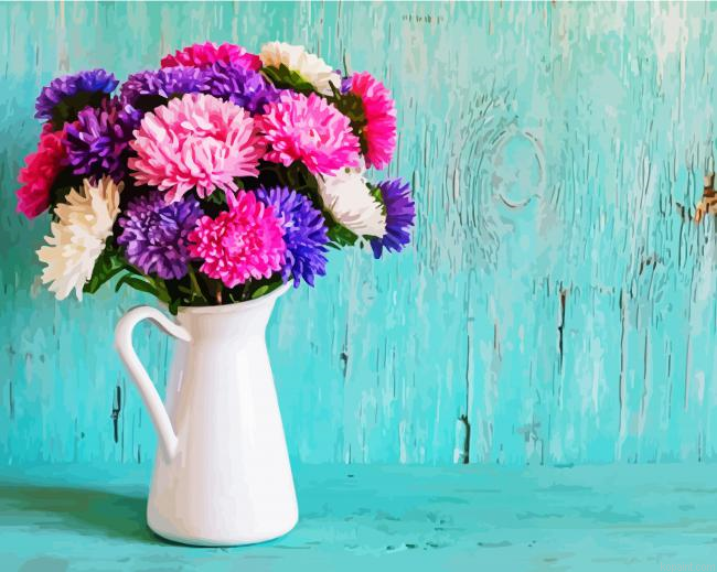 Flowers In Pitcher Painting By Numberss.png