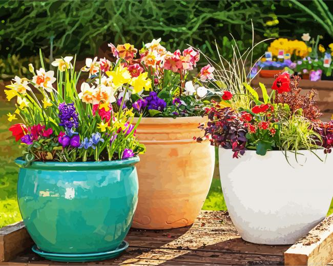 Flowers Pots Paint By Numbers.png
