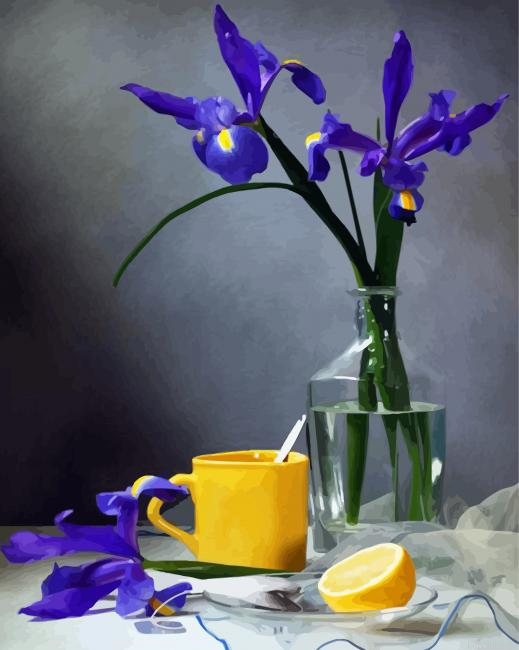 Flowers Still Life Painting By Numberss.png