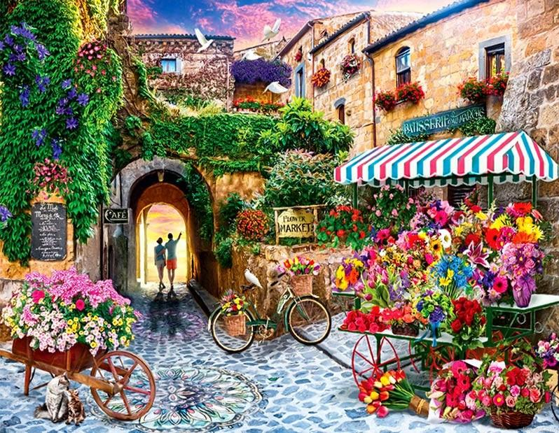 Flowers Store At Toscana Cities Painting By Numberss.png