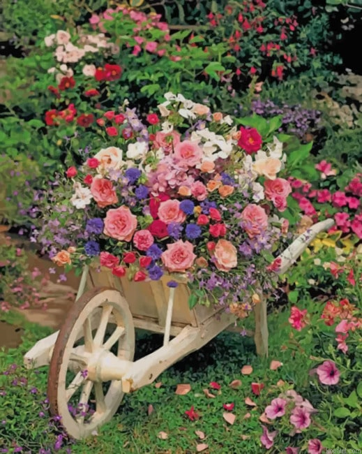 Flowers Garden New Painting By Numberss.png