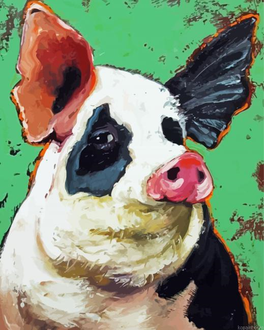 Folk Art Pig Painting By Numberss.png