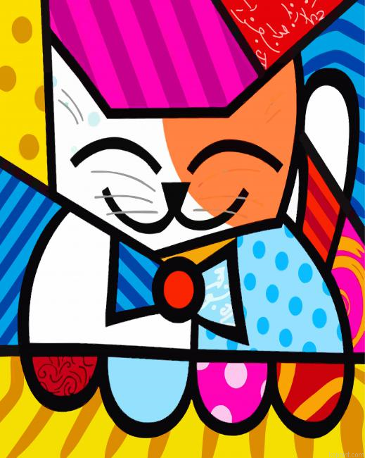 Folk Cat Art Paint By Numbers