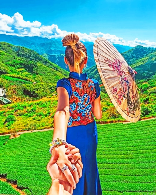 Follow Me Everywhere Women Painting By Numberss.png
