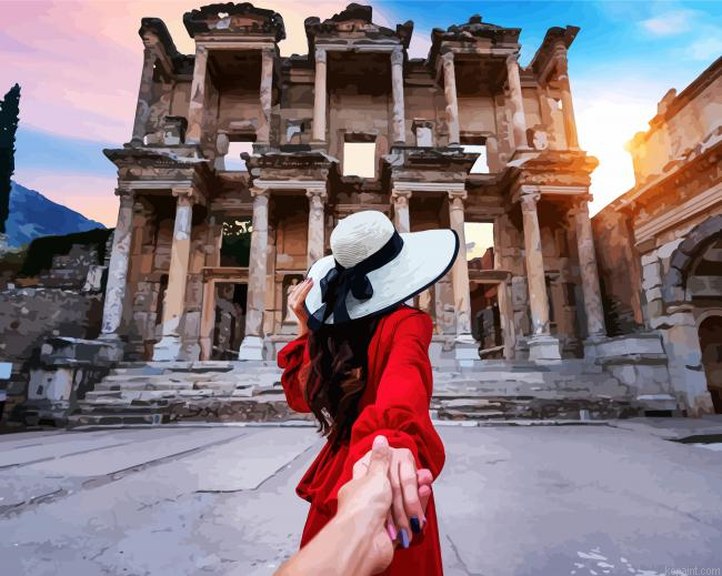 Follow Me To Celsus Library Paint By Numbers