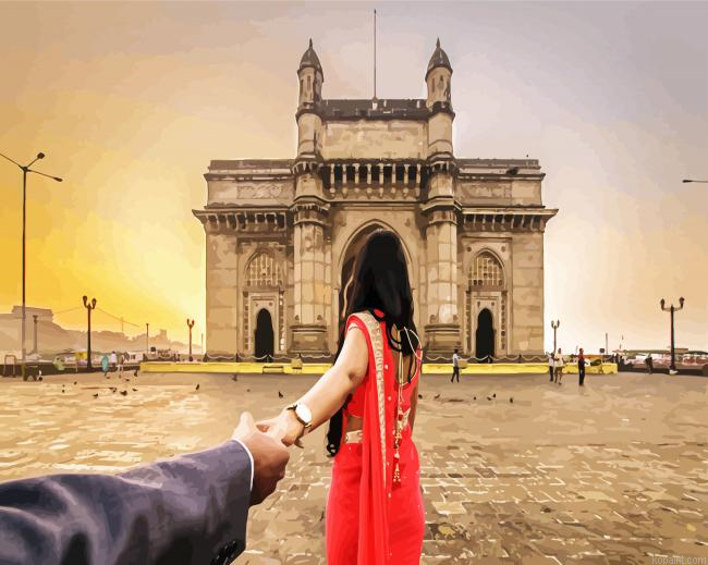 Follow Me To Gateway Of India Painting By Numberss.png