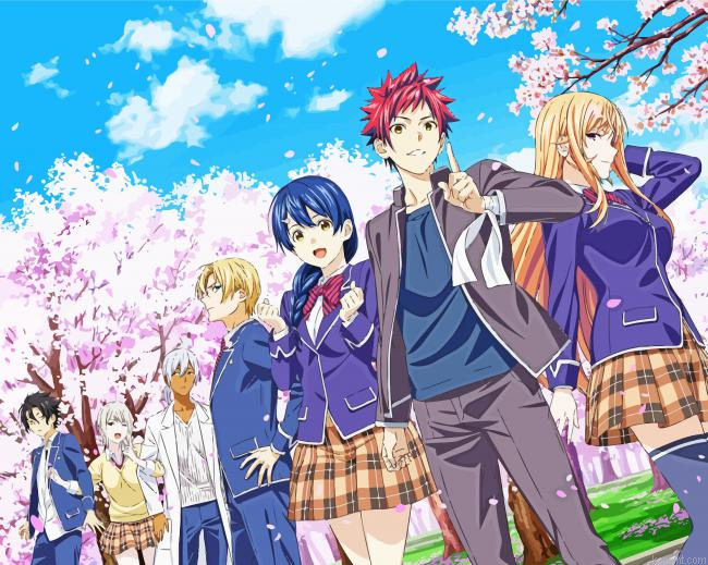 Food Wars Animes Painting By Numberss.png