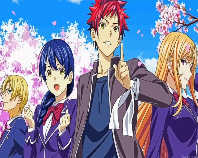 Food Wars Characters Painting By Numberss.png