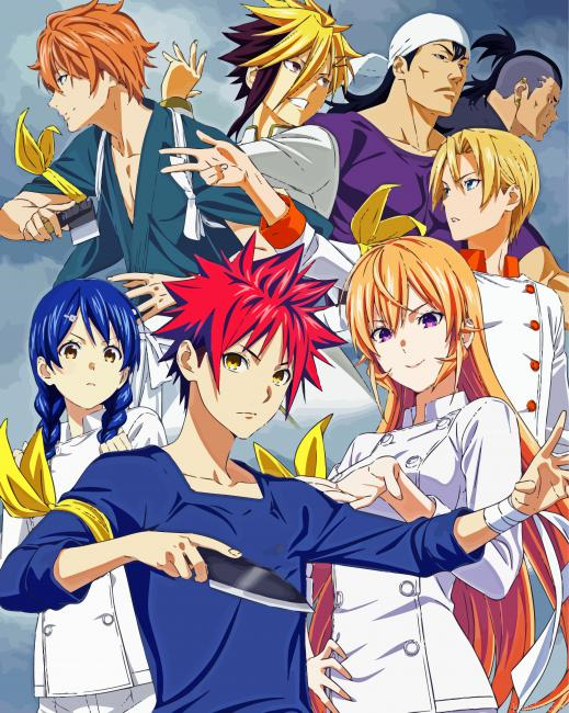 Food Wars Japanese Anime Painting By Numberss.png