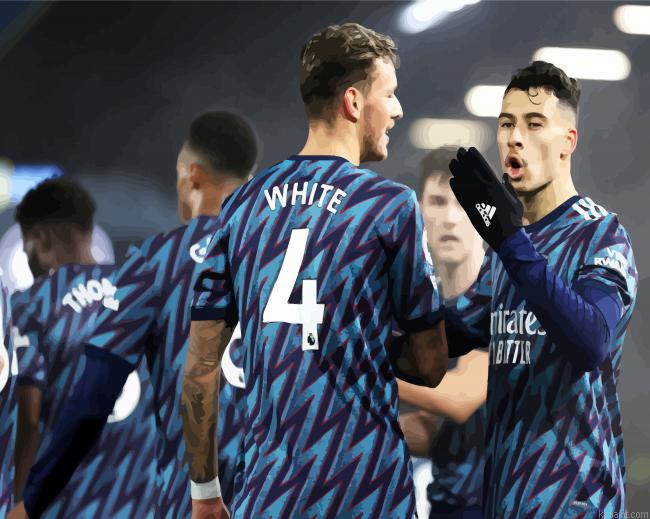 Footbaall Plaayerss Arsenal Painting By Numberss.png