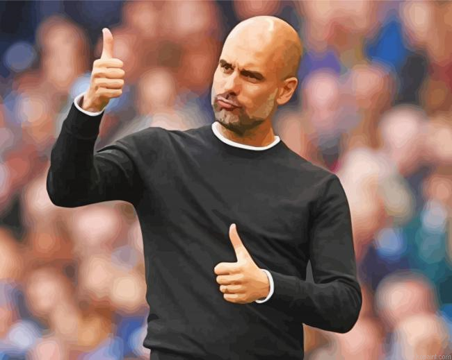 Football Manager Pep Guardiola Painting By Numberss.png