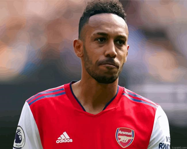 Footballer Arsenal Painting By Numberss.png