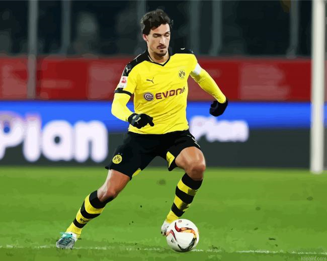 Footballer Mats Hummels Player Painting By Numberss.png
