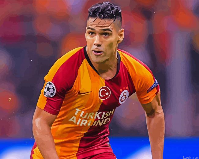 Footballer Radamel Falcao Paint By Numbers