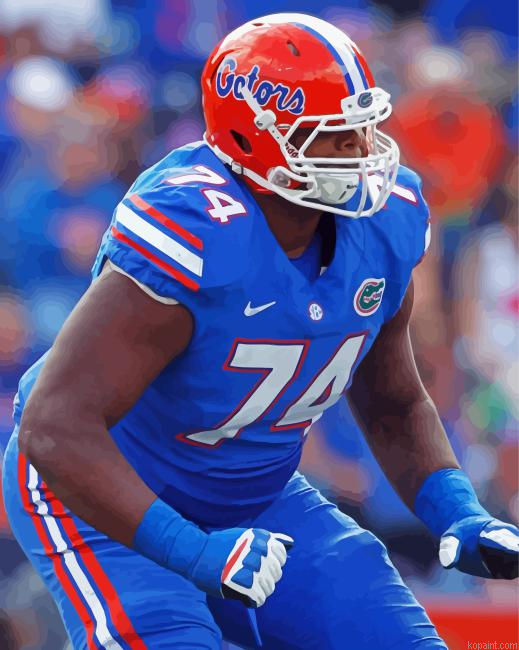 Footballer Trent Brown Paint By Numbers