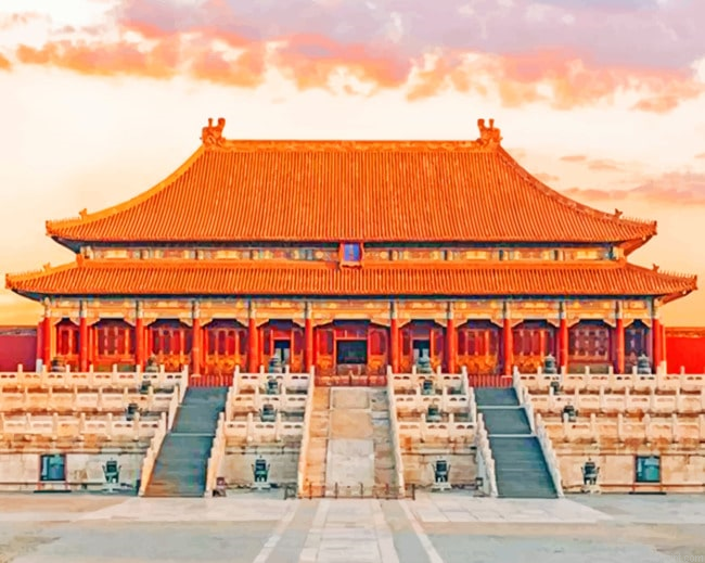 Forbidden City Beijing China New Painting By Numberss.png
