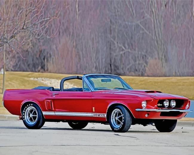 Ford 1967 Shelby GT 500 Paint By Numbers