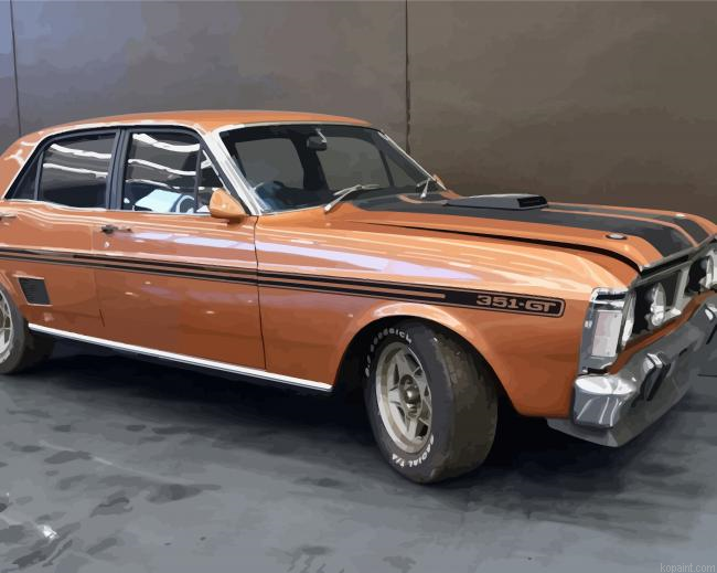 Ford Falcon Classic Car Painting By Numberss.png