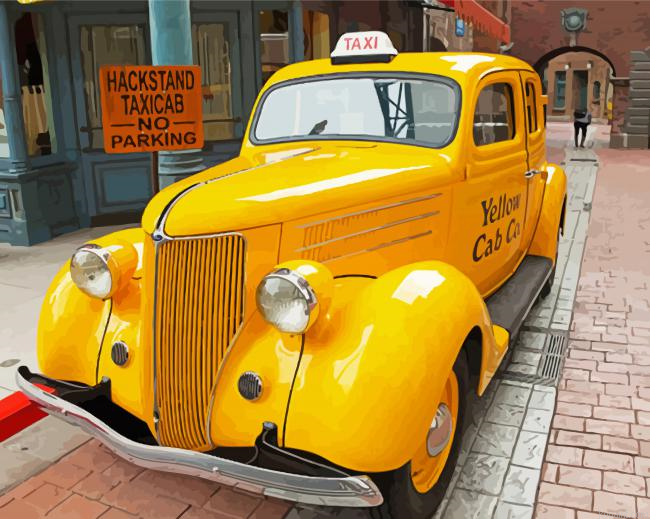 Ford Yellow Taxi Painting By Numberss.png
