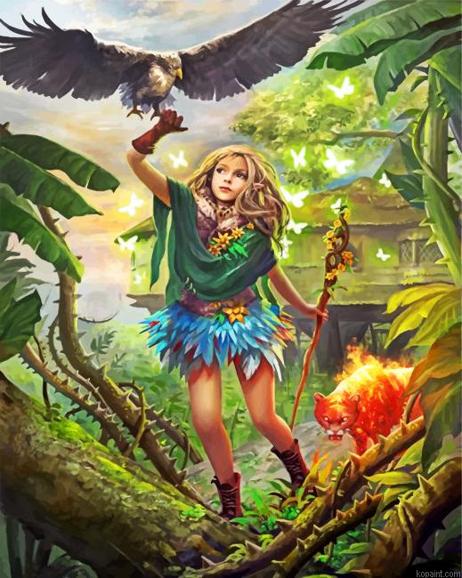 Forest Little Queen Painting By Numberss.png