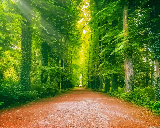 Forest Mystical Trees Illustration Painting By Numberss.png