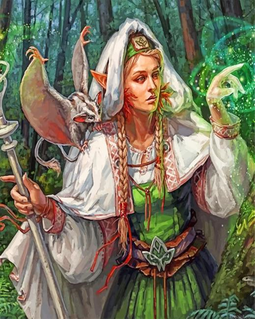 Forest Queen Painting By Numberss.png