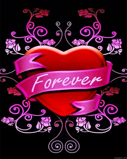 Forever Heart Painting By Numberss.png