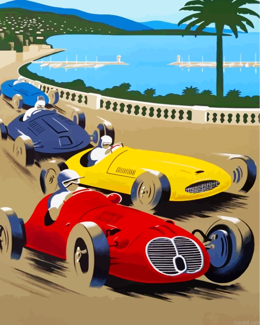Formula One Racing Painting By Numberss.png