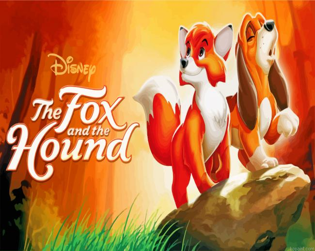 Fox And The Hound Painting By Numberss.png