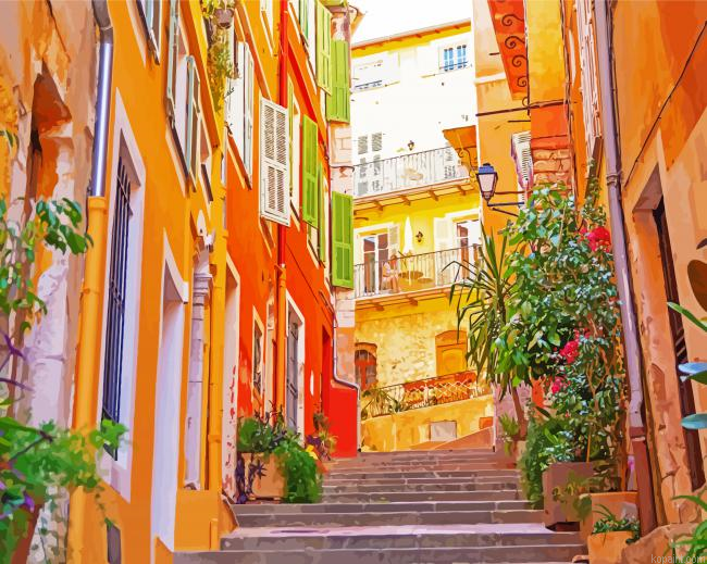 France Cannes Old Town Paint By Numbers.png
